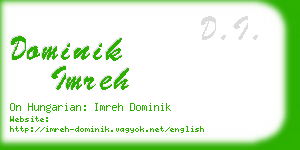 dominik imreh business card